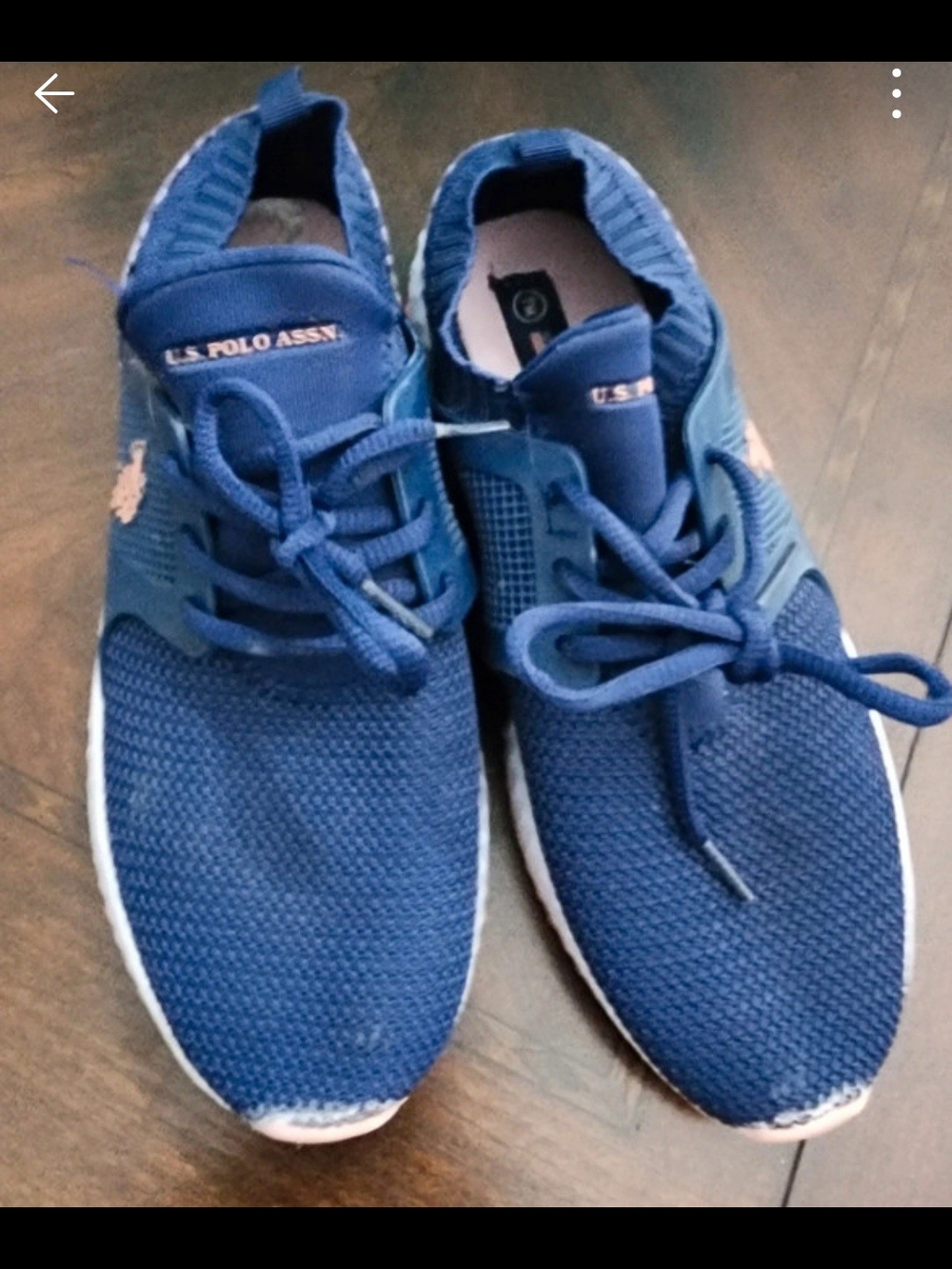 U.S. Polo Assn. Women's Navy Blue Knit Sneakers